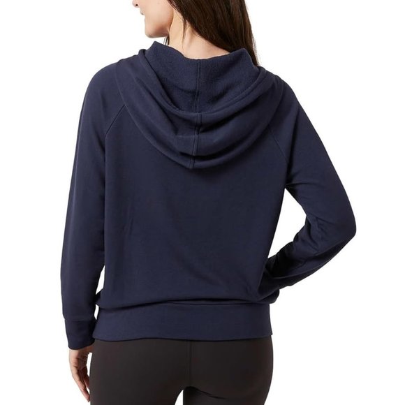 NWT Eddie Bauer Women's Relaxed Fit Ultra Soft Hoodie Navy Size XXL $60 SS37 - Picture 2 of 2
